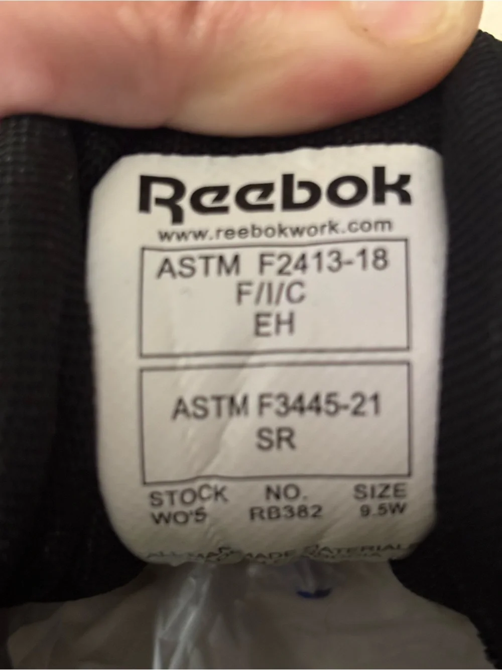 Reebok Nano X1 Adventure Work Safety Toe Sneakers, size 9.5W, EUC